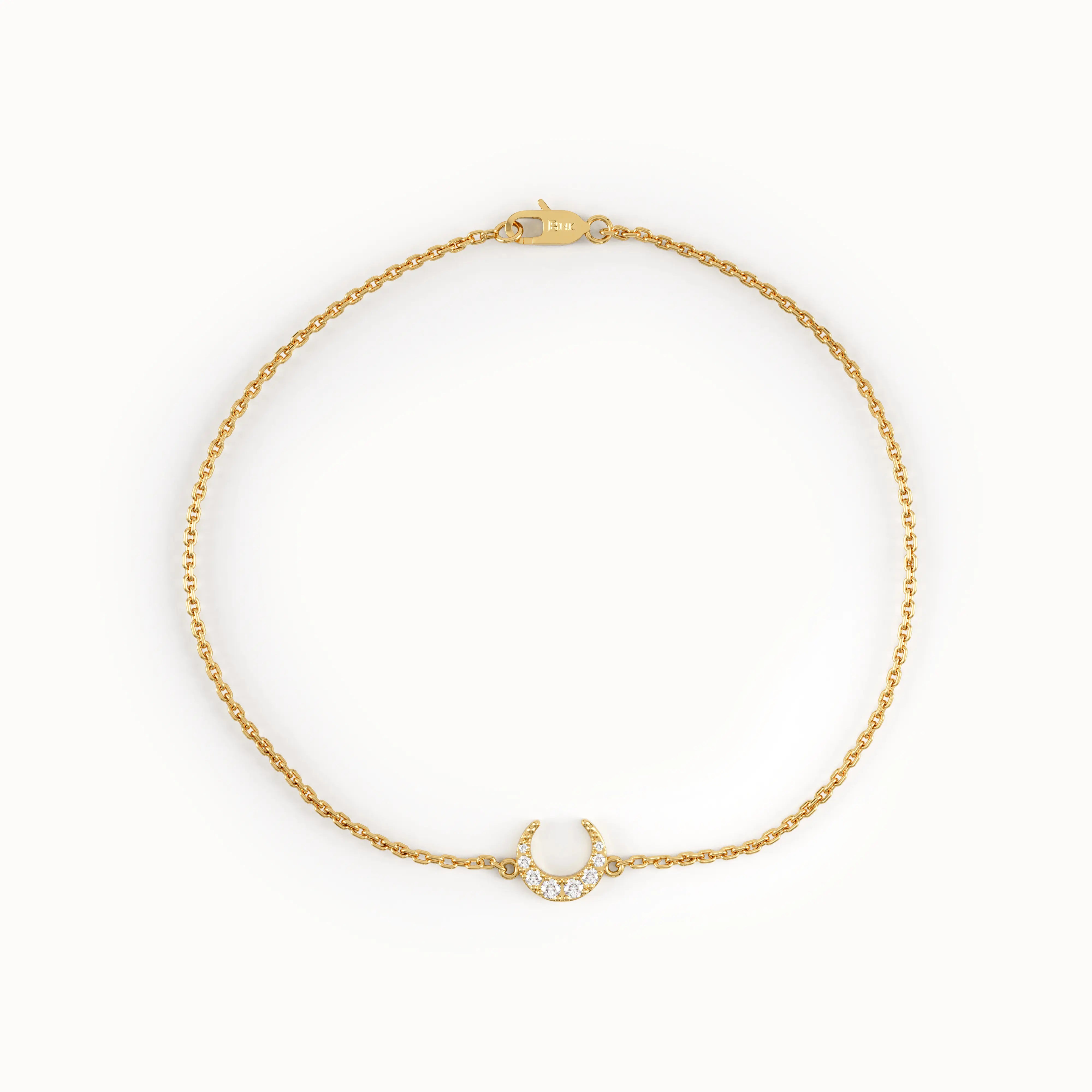 Lab Diamond Moon Bracelet My Store