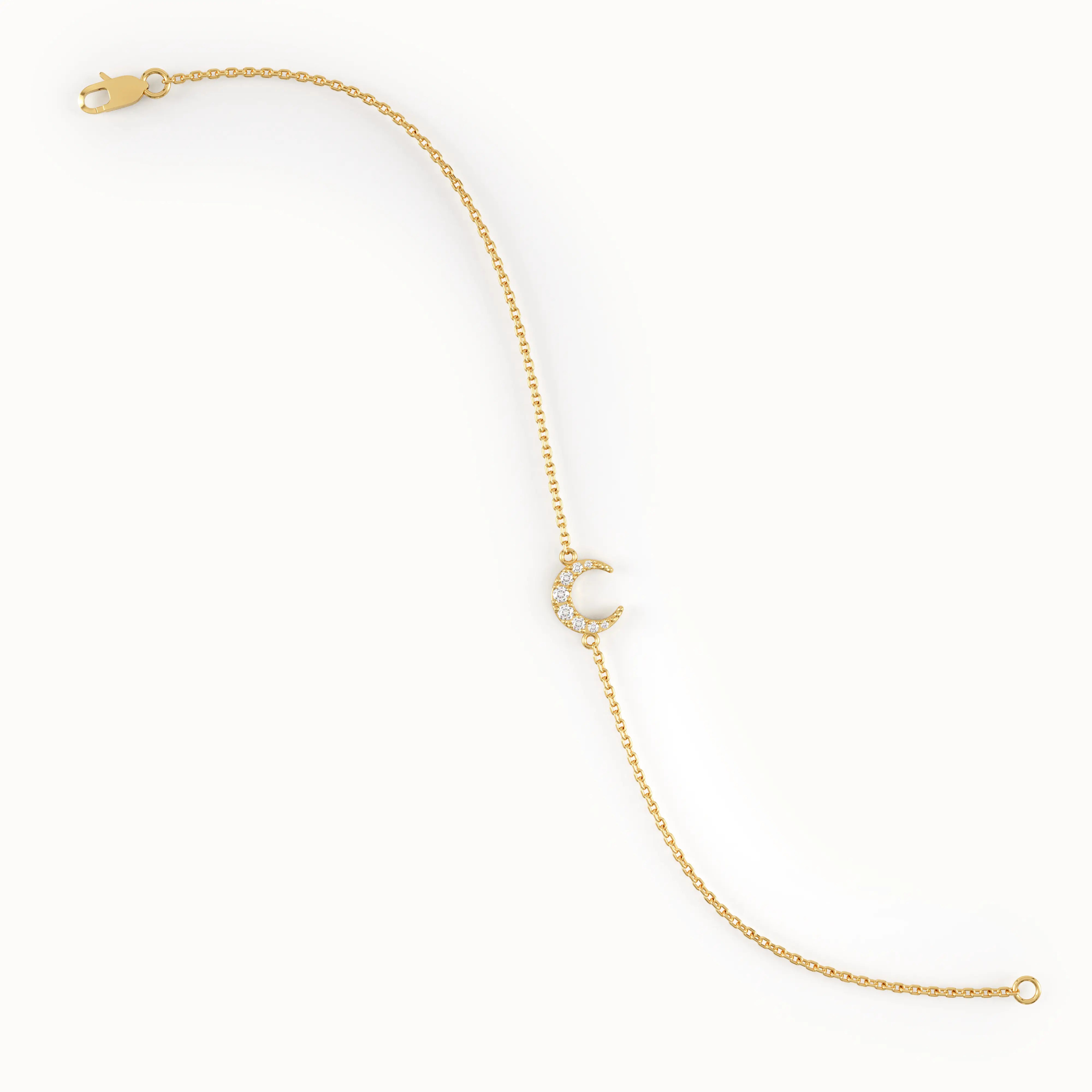 Lab Diamond Moon Bracelet My Store