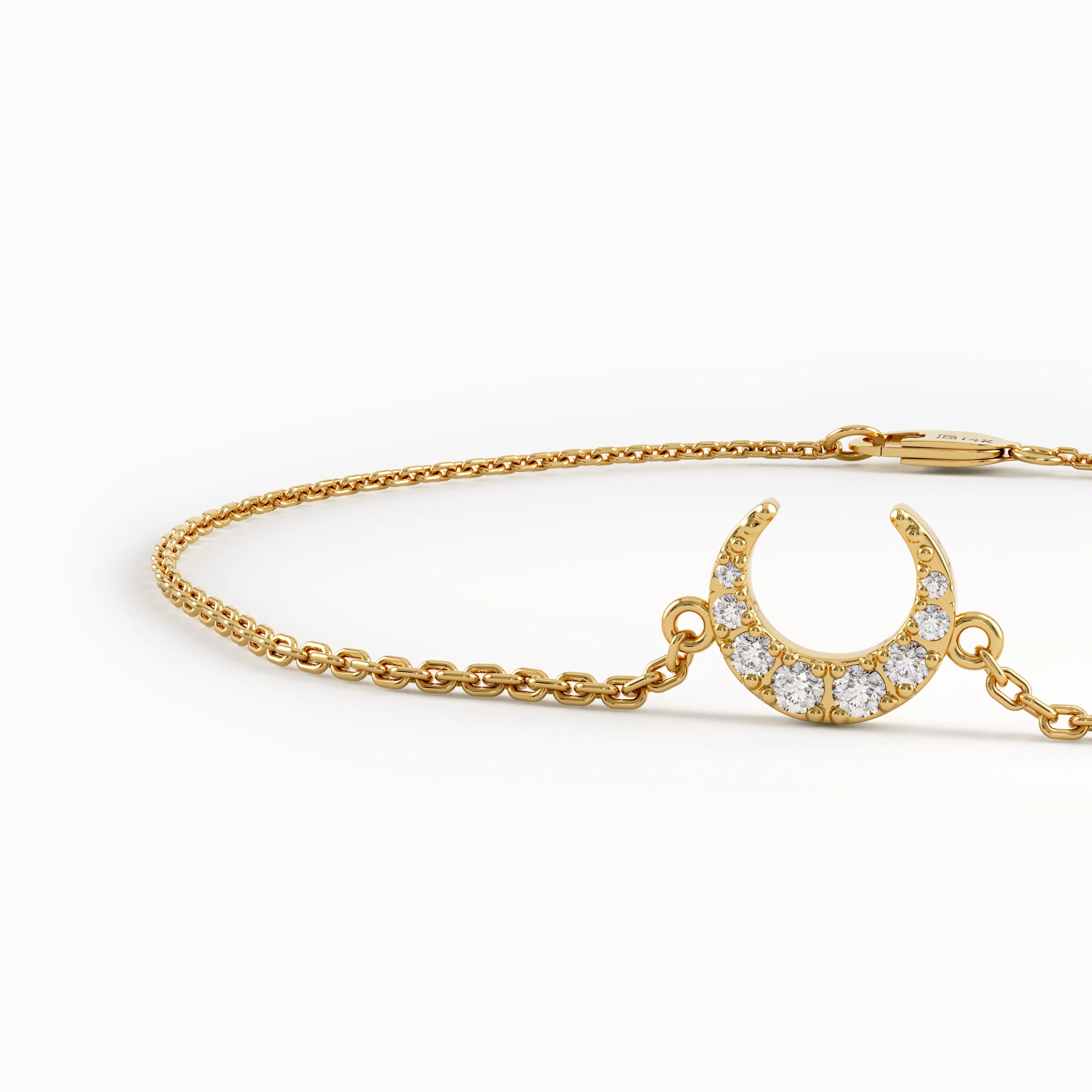 Lab Diamond Moon Bracelet My Store