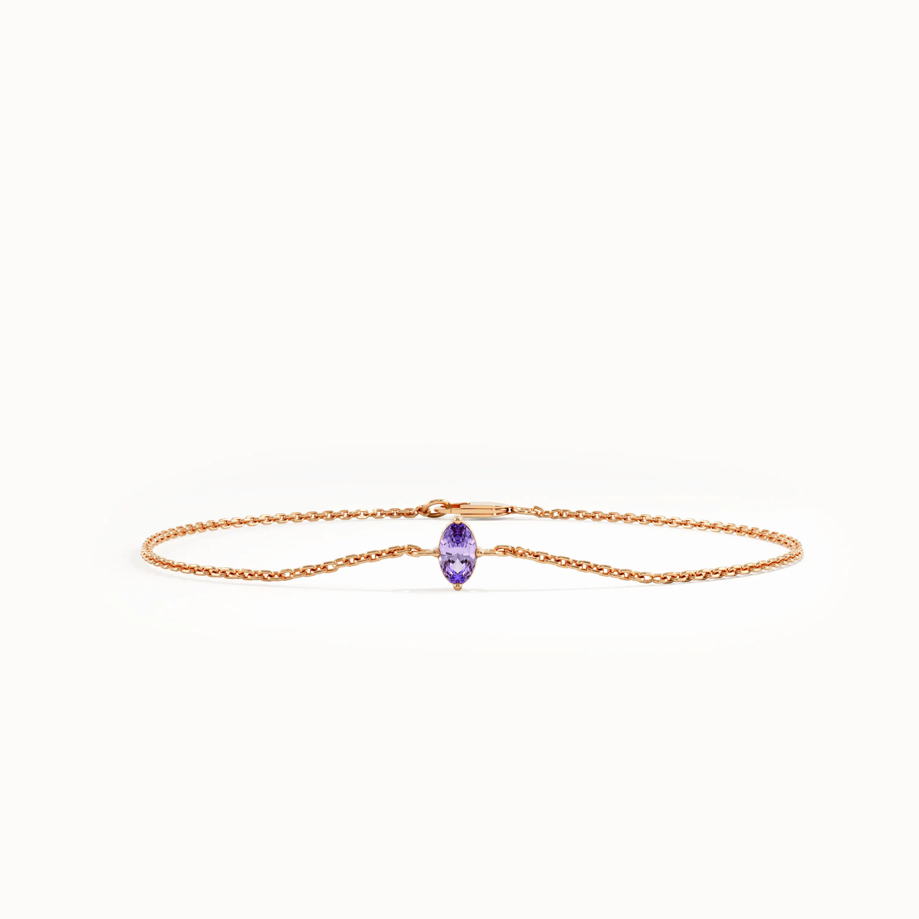 Oval Family Birthstone Bracelet for Women - BRENNMORE 