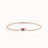 Oval Family Birthstone Bracelet - BRENNMORE 