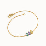 Oval Family Birthstone Bracelet for Women - BRENNMORE 