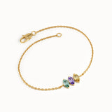 Oval Family Birthstone Bracelet for Women - BRENNMORE 