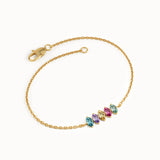 Oval Family Birthstone Bracelet for Women - BRENNMORE 