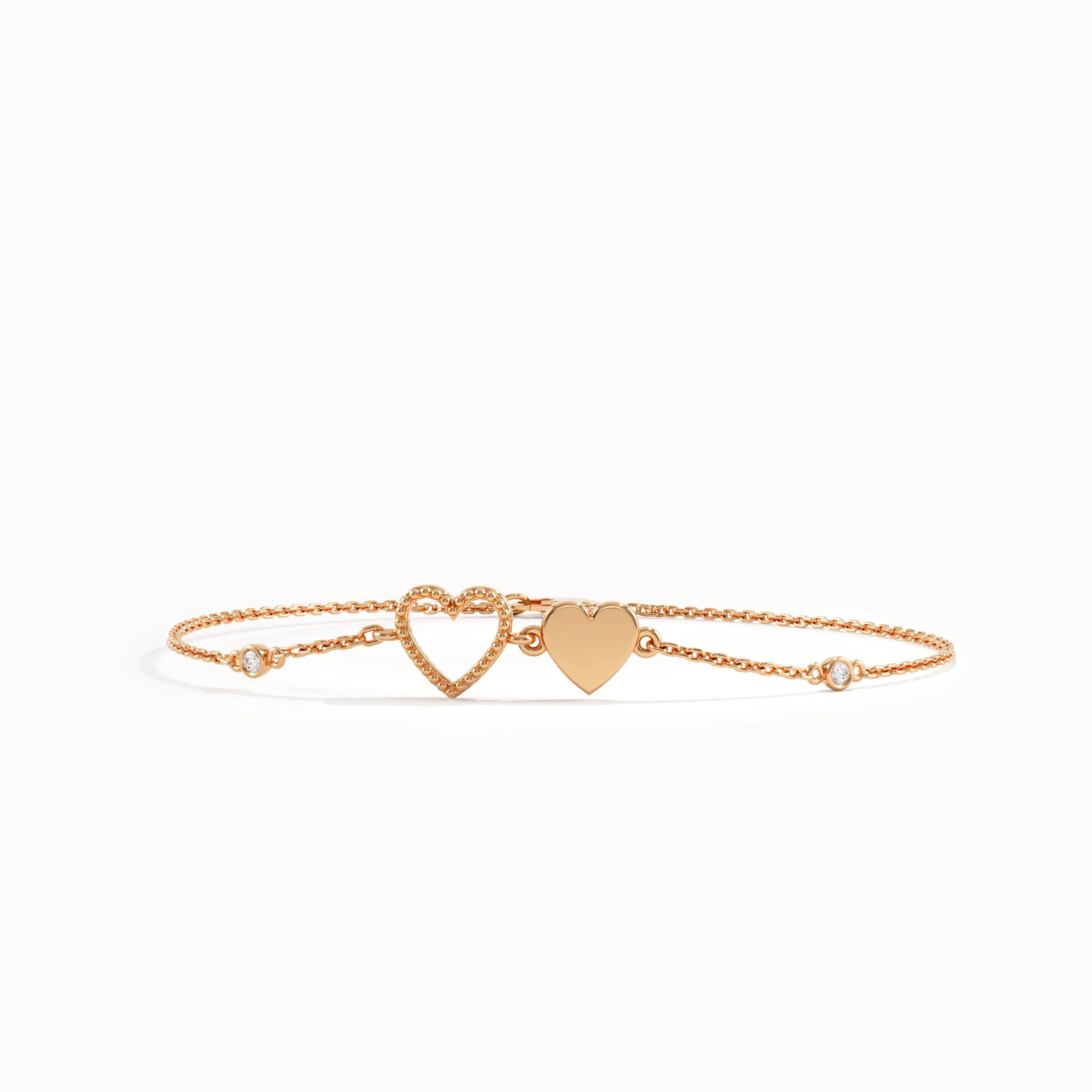 Heart Charm Bracelet for Women - BRENNMORE 