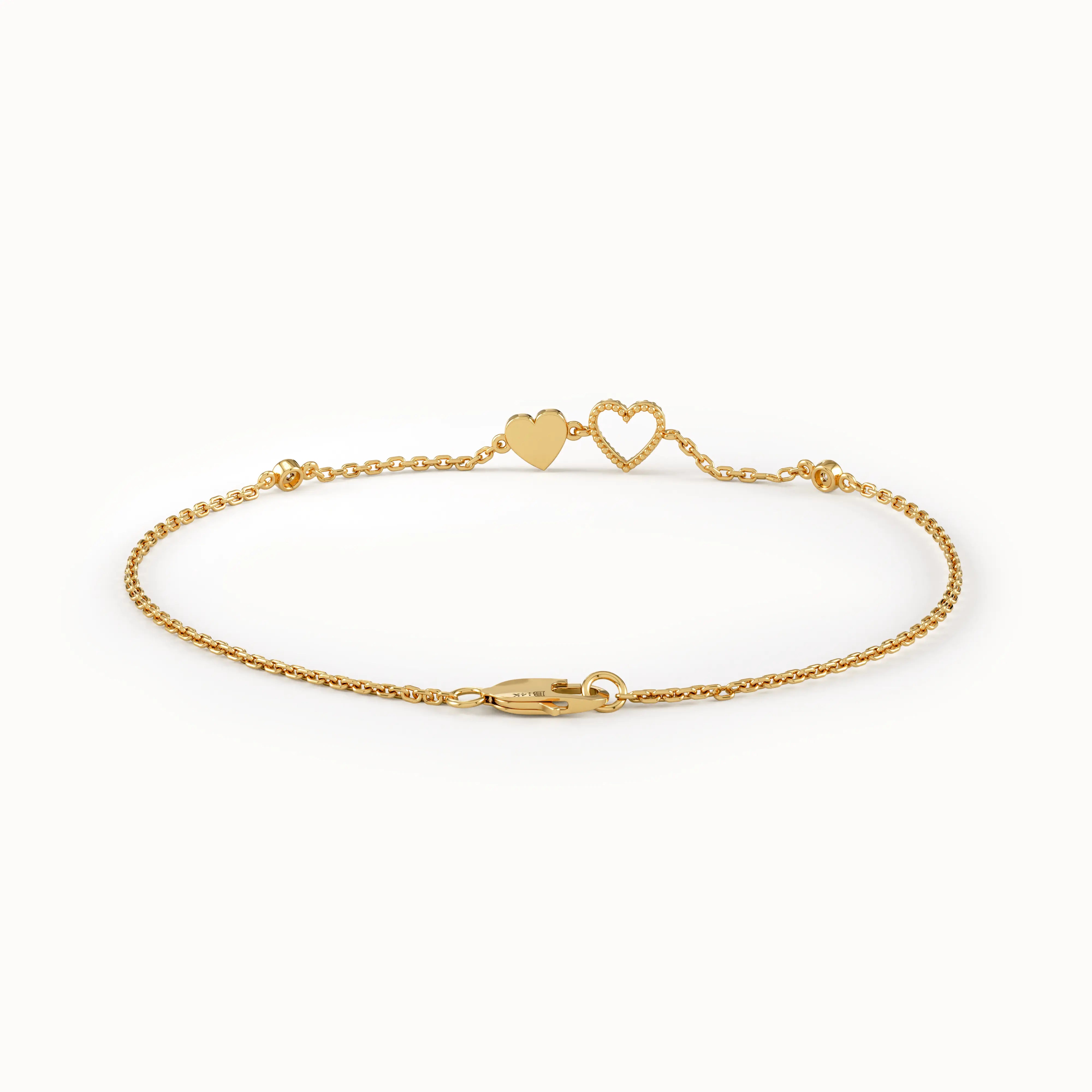 Heart Charm Bracelet for Women - BRENNMORE