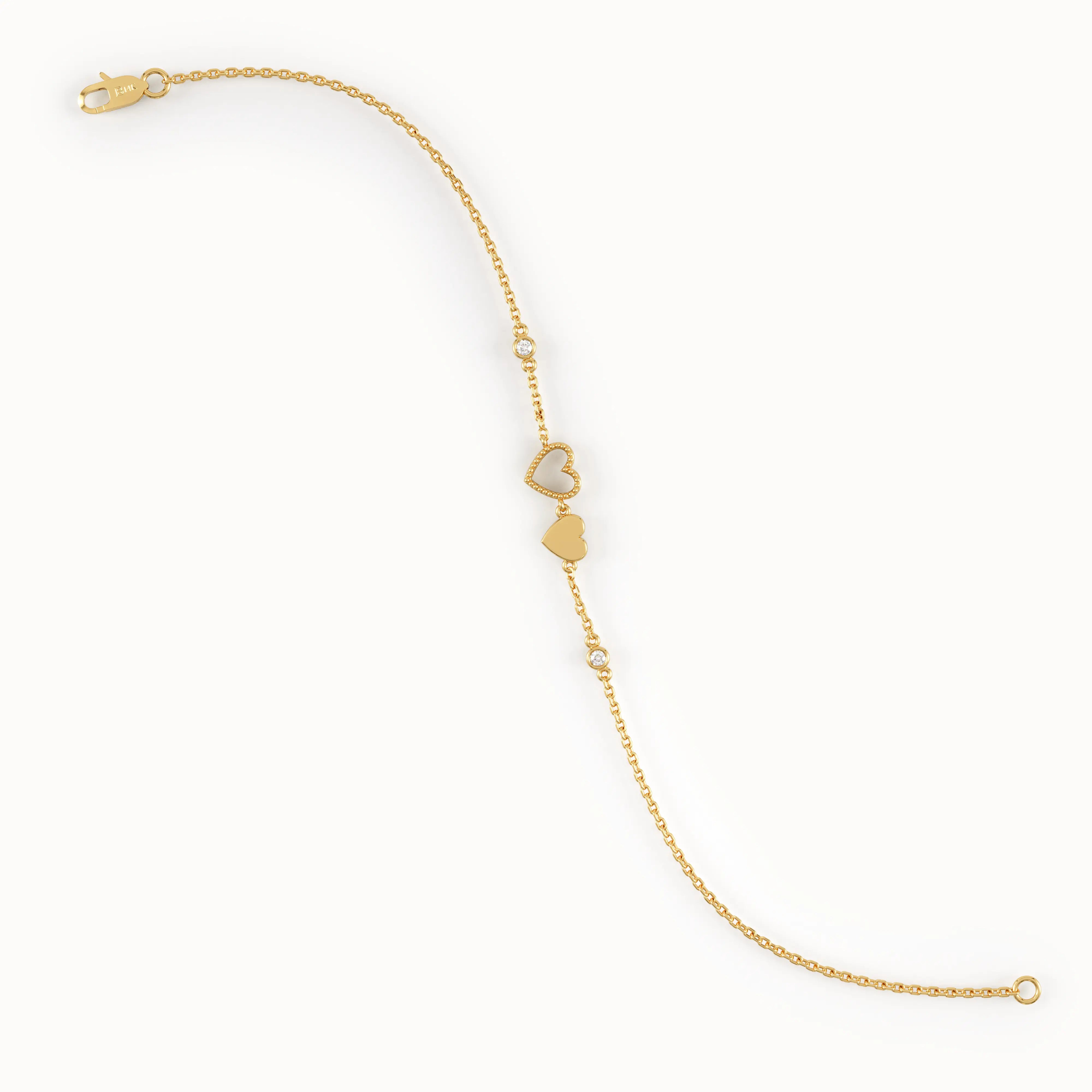 Heart Charm Bracelet for Women - BRENNMORE