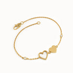 Heart Charm Bracelet for Women - BRENNMORE 