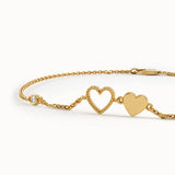 Heart Charm Bracelet for Women - BRENNMORE