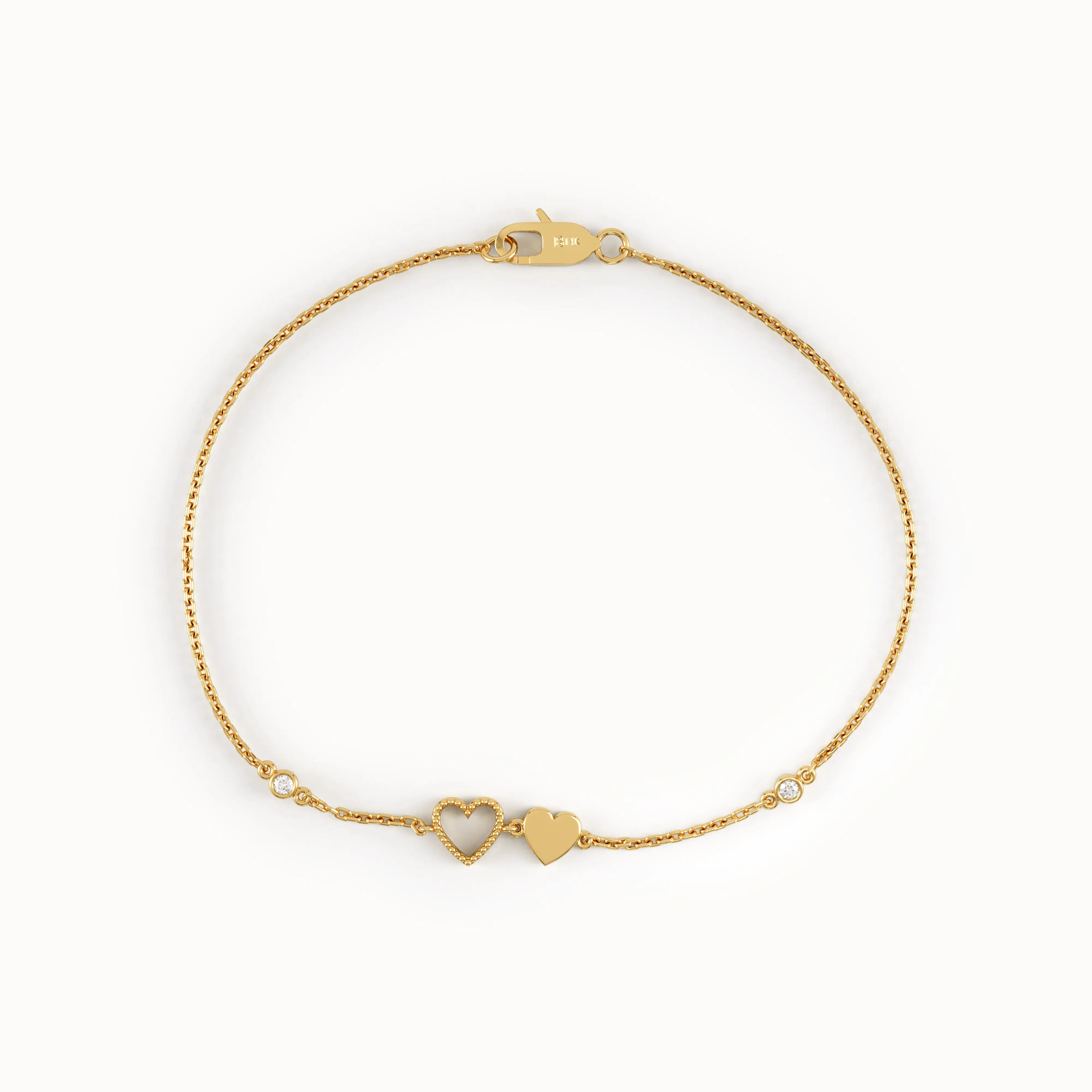 Heart Charm Bracelet for Women - BRENNMORE