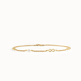 Infinity Symbol Gold Bracelet for Women - BRENNMORE 
