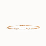 Infinity Symbol Gold Bracelet for Women - BRENNMORE 