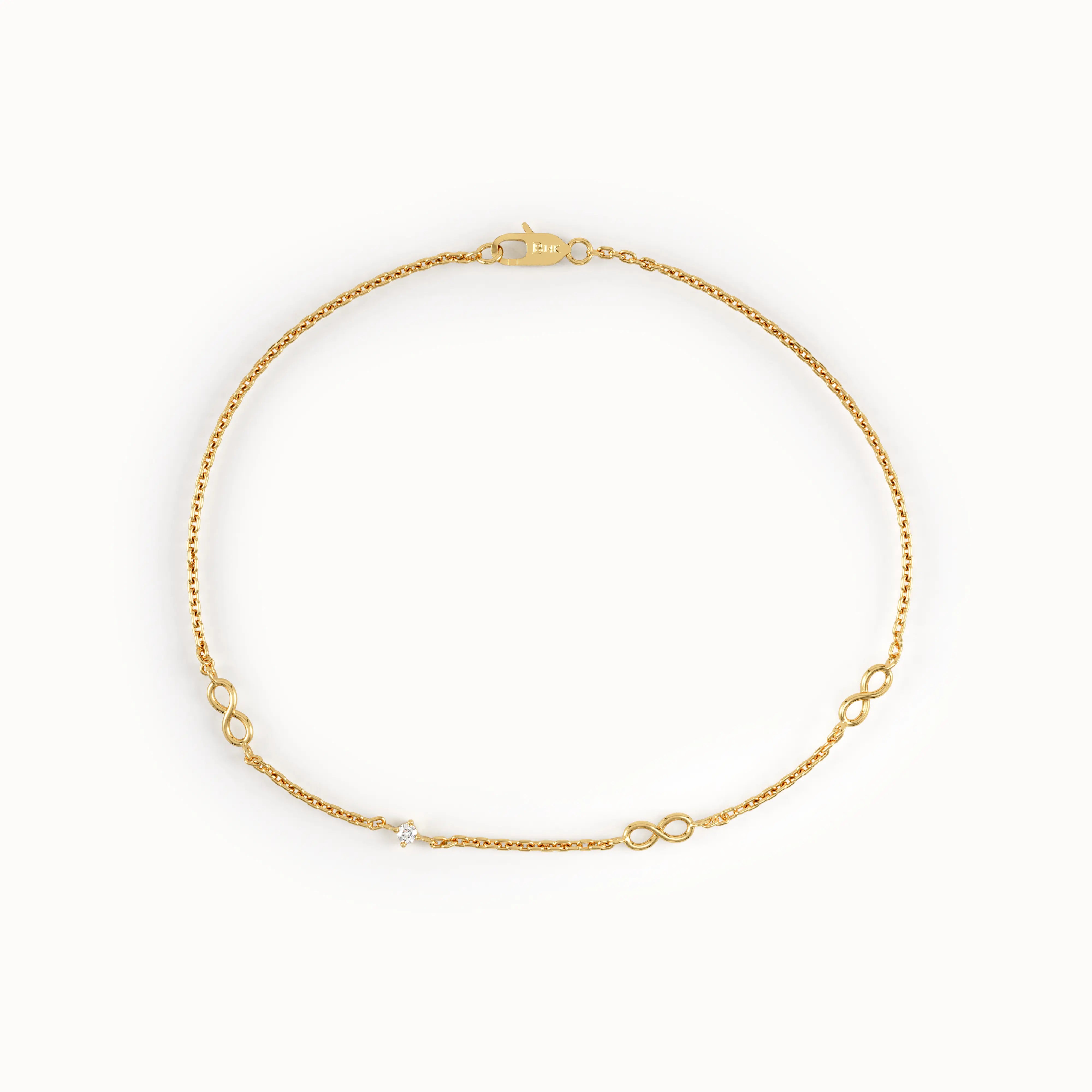 Infinity Symbol Gold Bracelet My Store