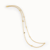 Double Gold Chain Butterfly Bracelet - BRENNMORE