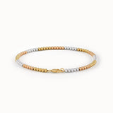 14k Gold Mixed Color Beaded Bracelet - BRENNMORE