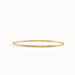 14k Gold Bangle Bracelet for Women - BRENNMORE 