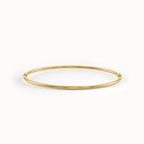 14k Gold Bangle Bracelet for Women - BRENNMORE