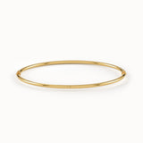 14k Gold Bangle Bracelet for Women - BRENNMORE
