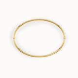 14k Gold Bangle Bracelet for Women - BRENNMORE