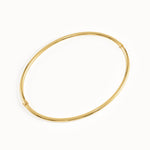 14k Gold Bangle Bracelet for Women - BRENNMORE 