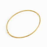 14k Gold Bangle Bracelet for Women - BRENNMORE 