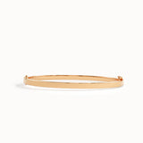 14k Gold Square Bangle Bracelet - BRENNMORE 