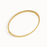 14k Gold Square Bangle Bracelet