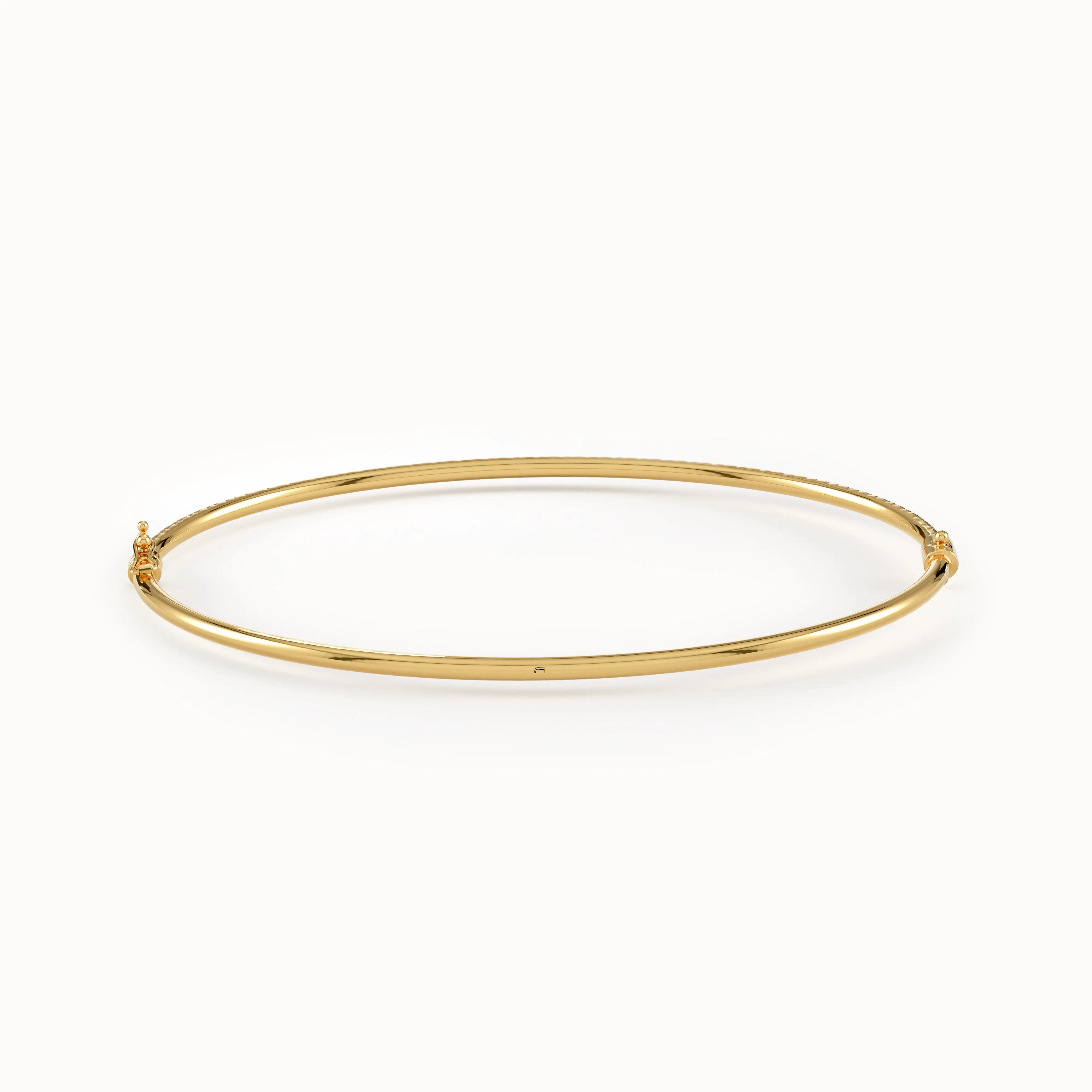 Textured Gold Bangle Bracelet - BRENNMORE