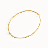 Textured Gold Bangle Bracelet for Women - BRENNMORE 
