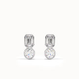 Bezel Toi et Moi Stud Earrings My Store