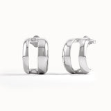 Unique Band Half Hoop Earrings