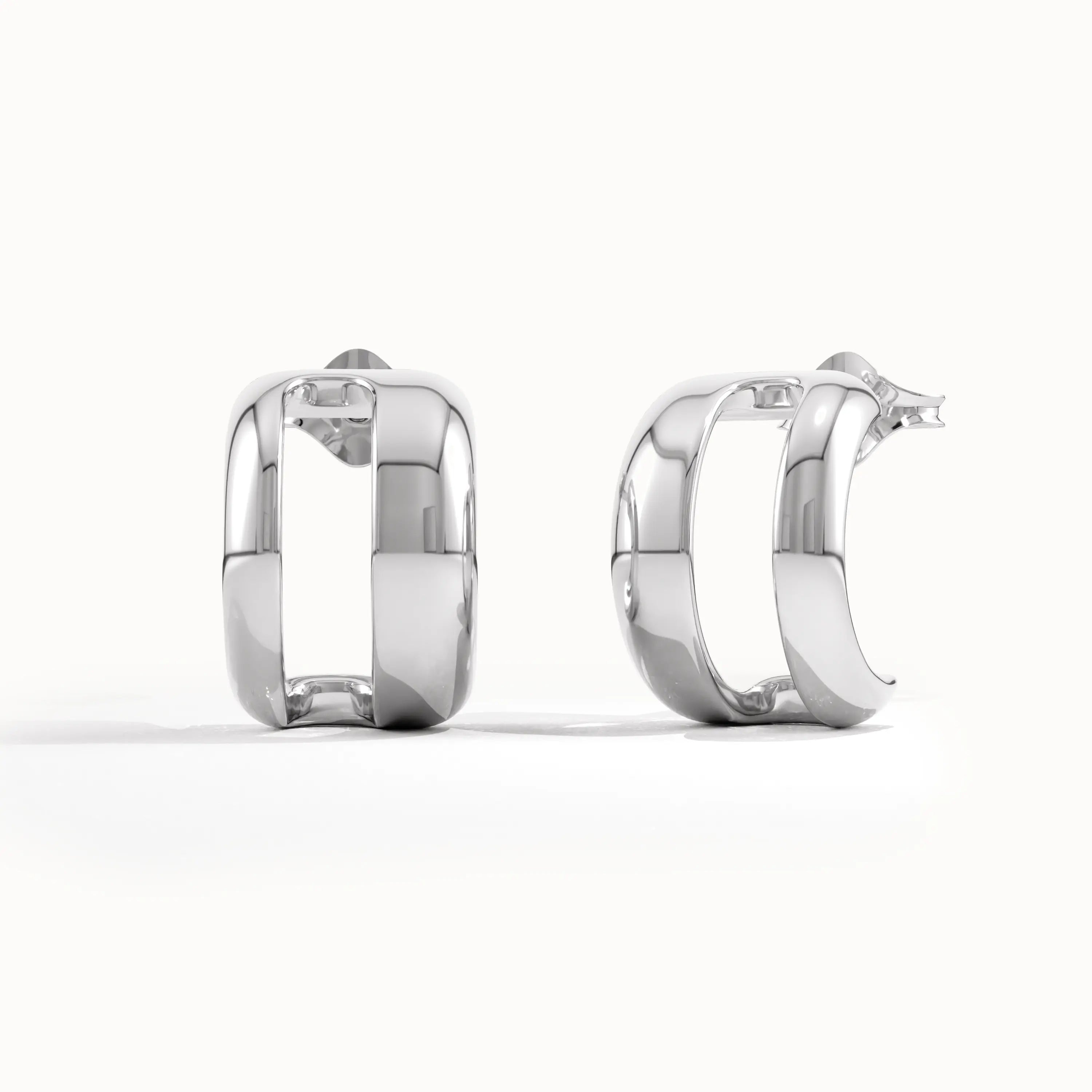 Unique Band Half Hoop Earrings
