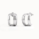 Unique Band Half Hoop Earrings - BRENNMORE 