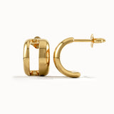 Unique Band Half Hoop Earrings