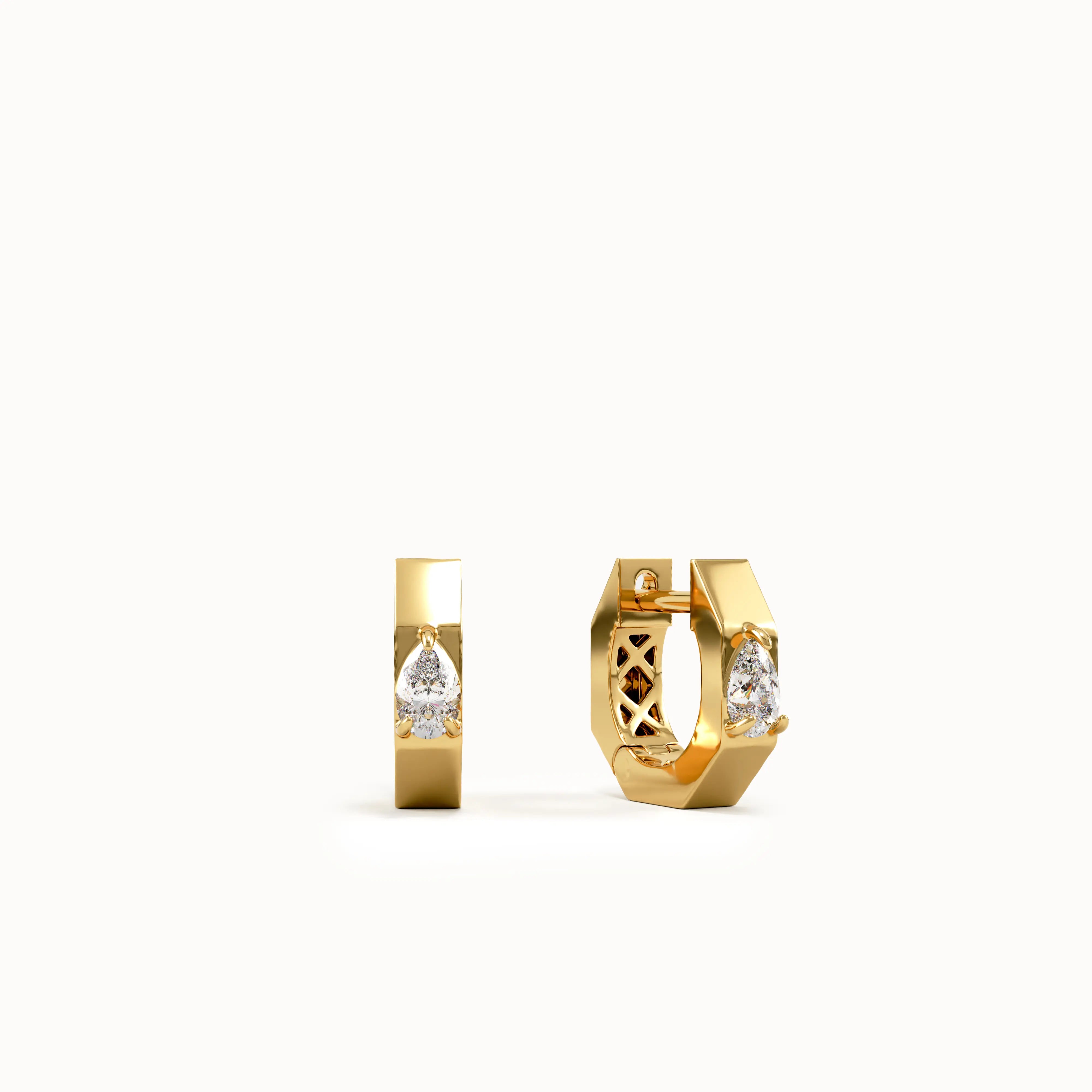 Solo Pear Hoop Earrings My Store