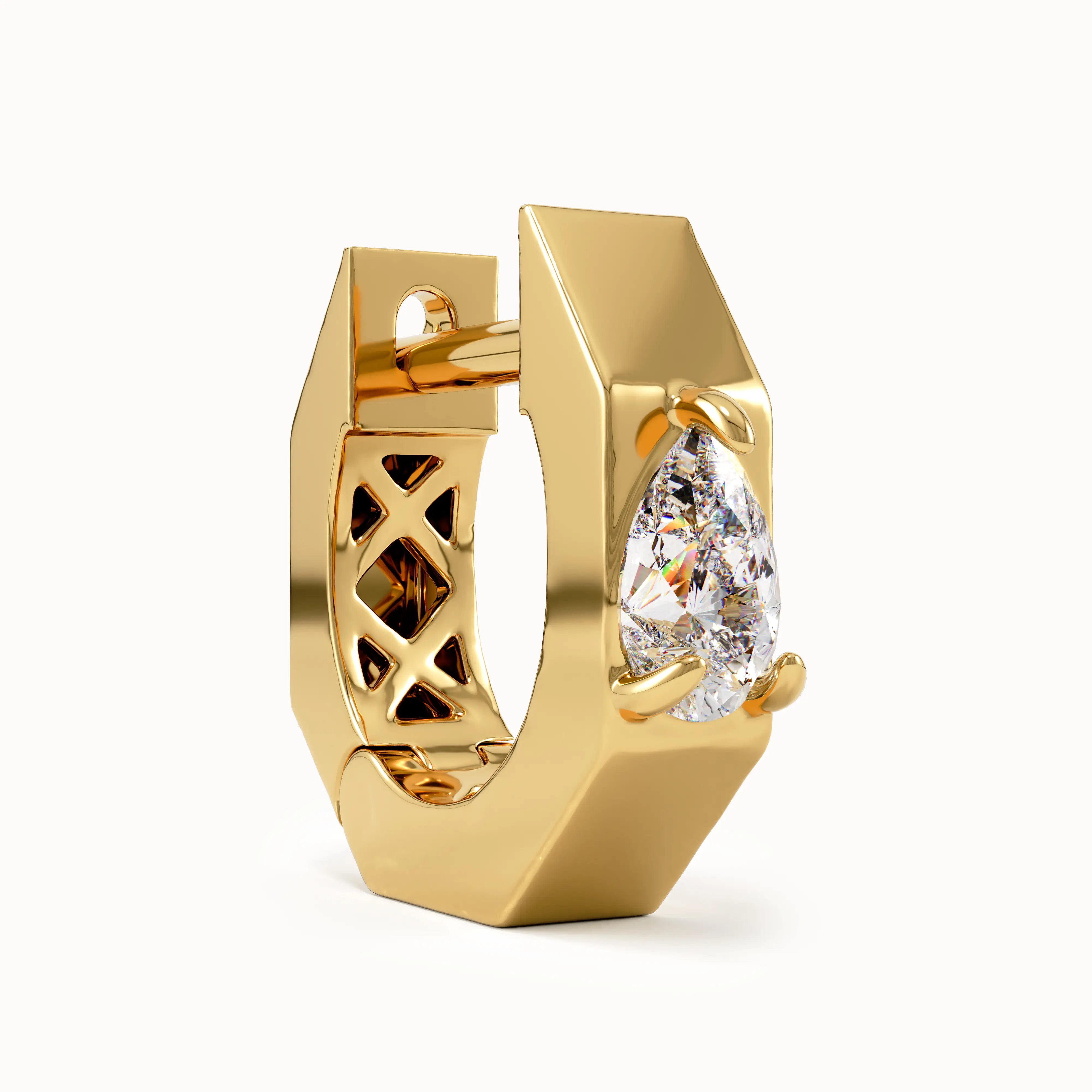 Solo Pear Hoop Earrings My Store