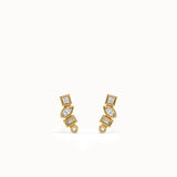 Mixed Cut Stud Earrings My Store