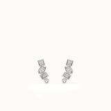 Mixed Cut Stud Earrings My Store