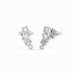 Mixed Cut Stud Earrings - BRENNMORE 