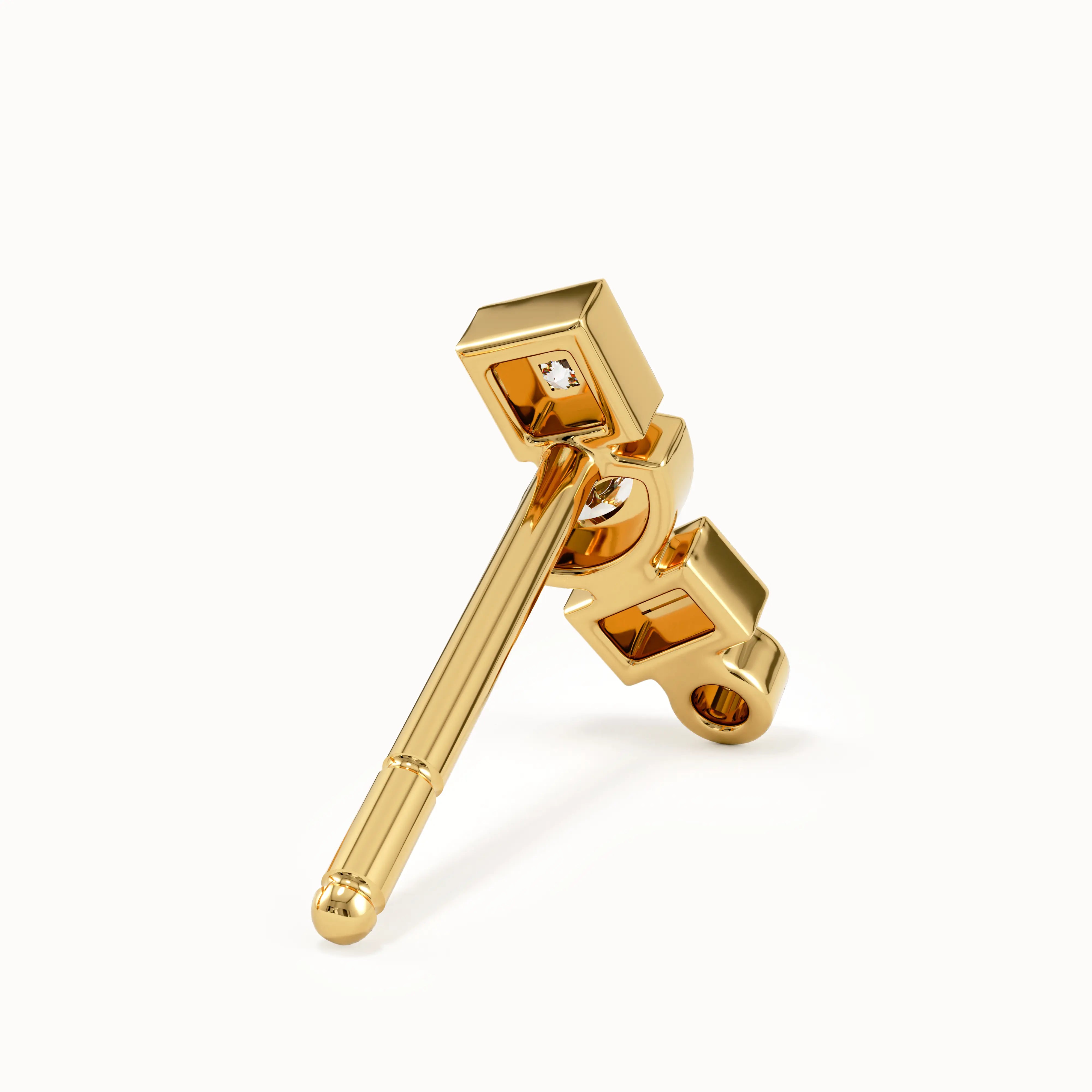 Mixed Cut Stud Earrings My Store