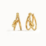 Knot Hoop Earrings - BRENNMORE 