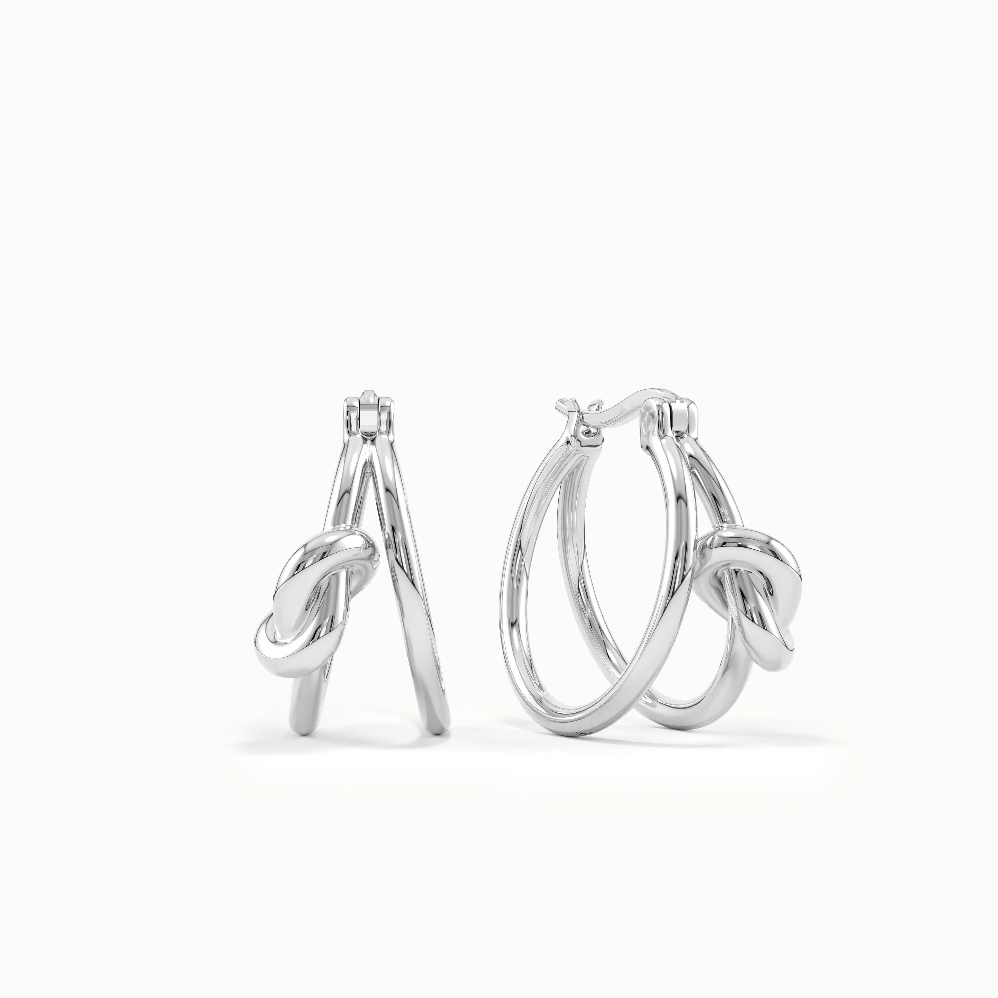 Knot Hoop Earrings My Store