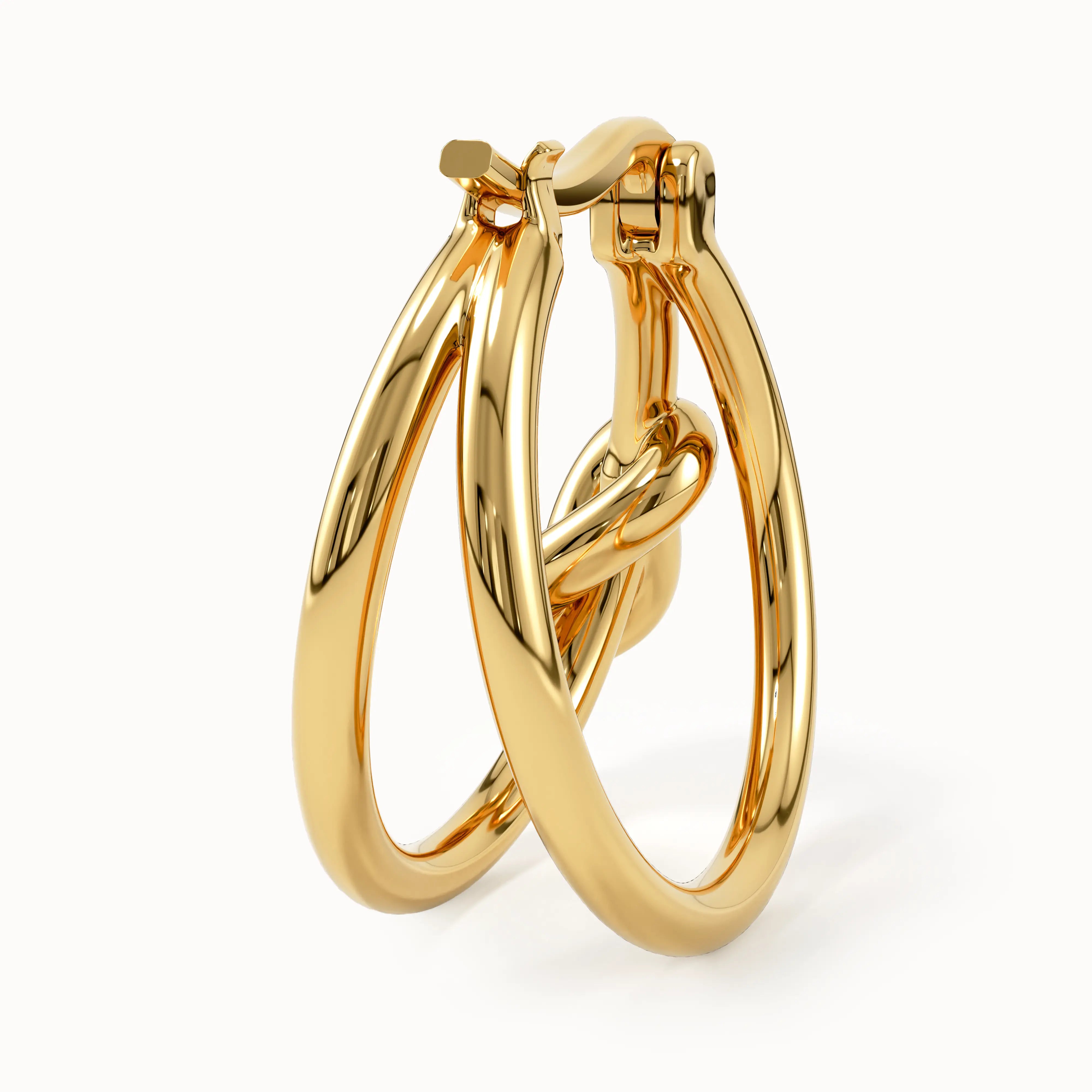 Knot Hoop Earrings My Store
