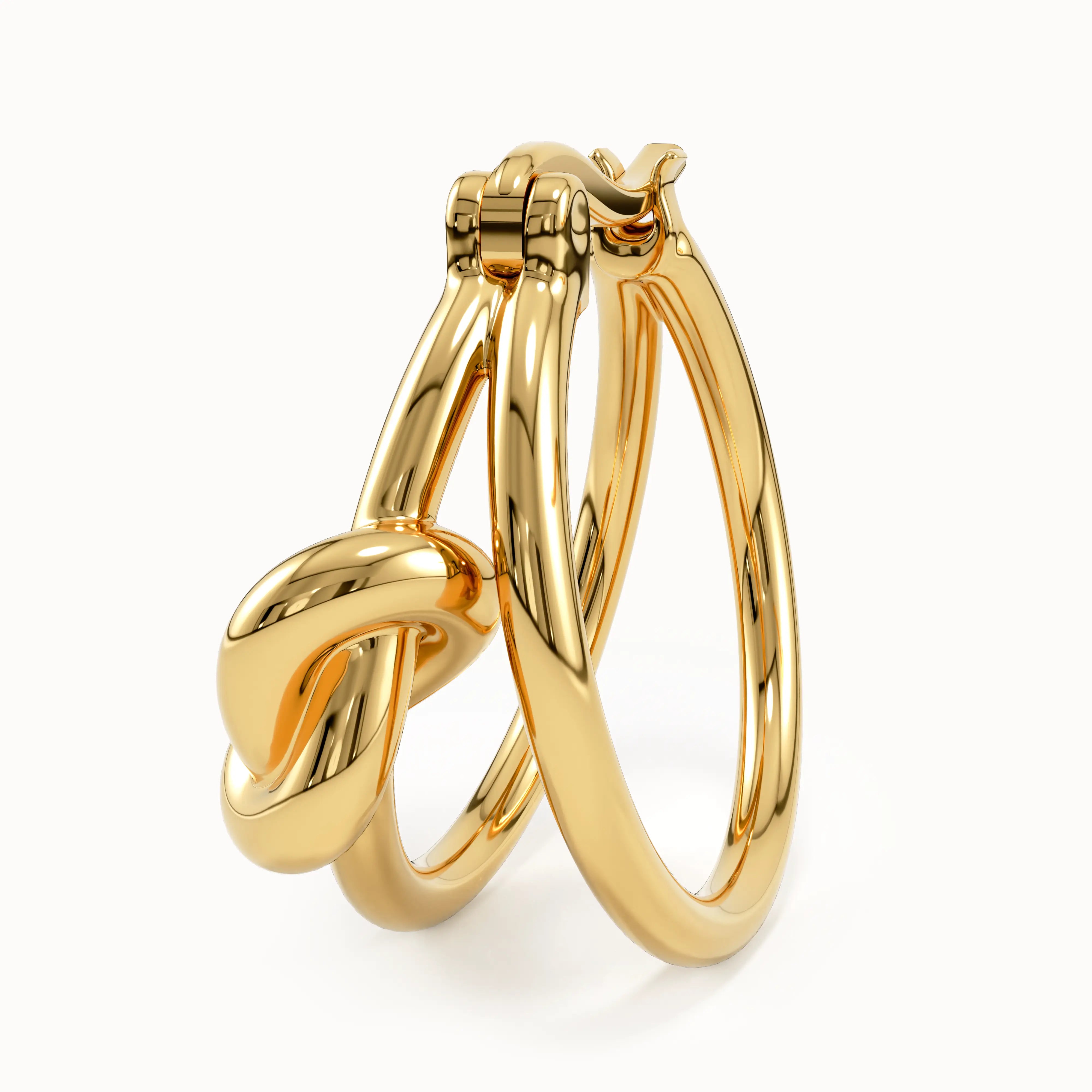 Knot Hoop Earrings My Store