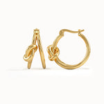 Knot Hoop Earrings - BRENNMORE 