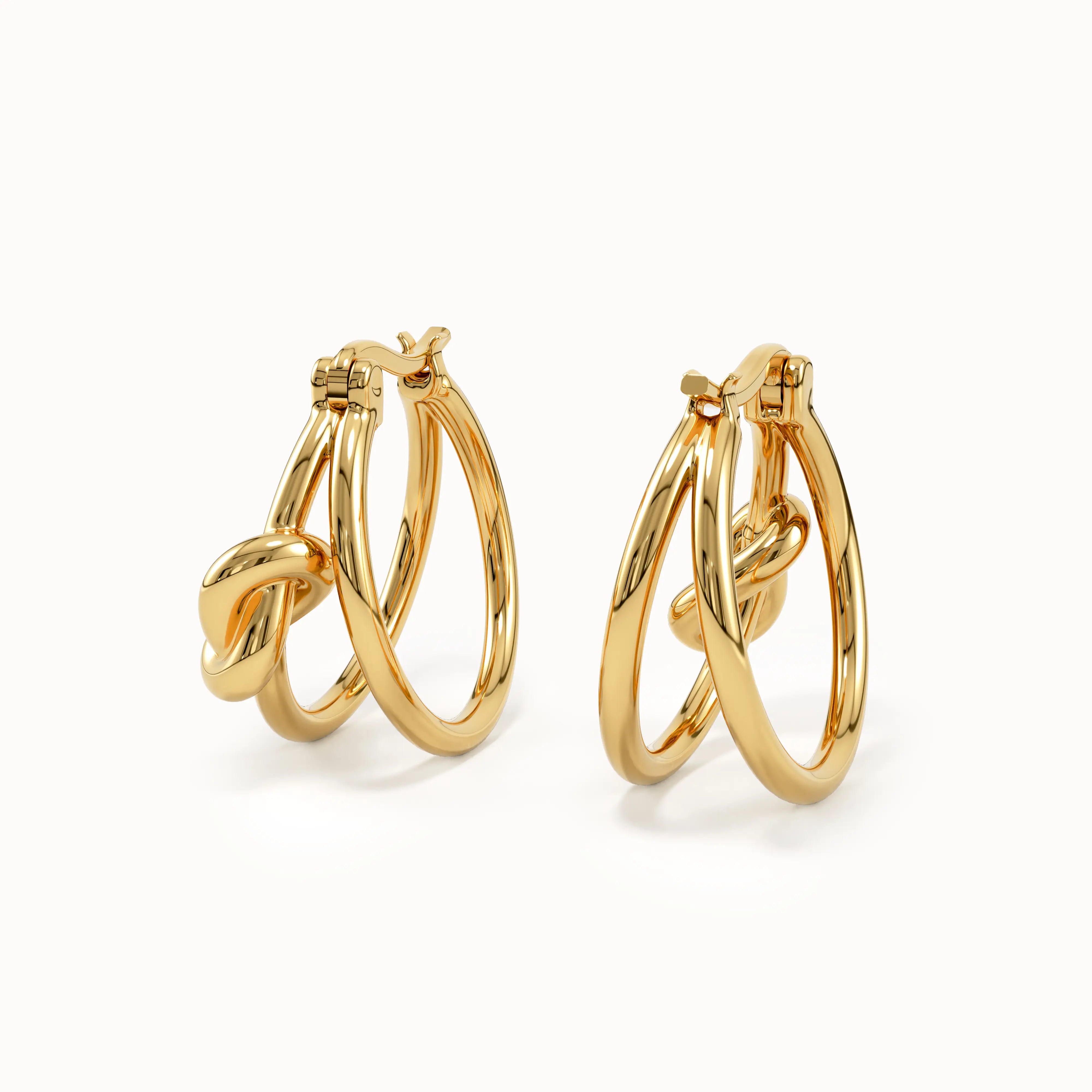 Knot Hoop Earrings My Store