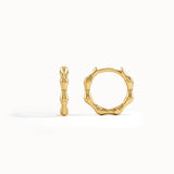 Bone Hoop Earrings