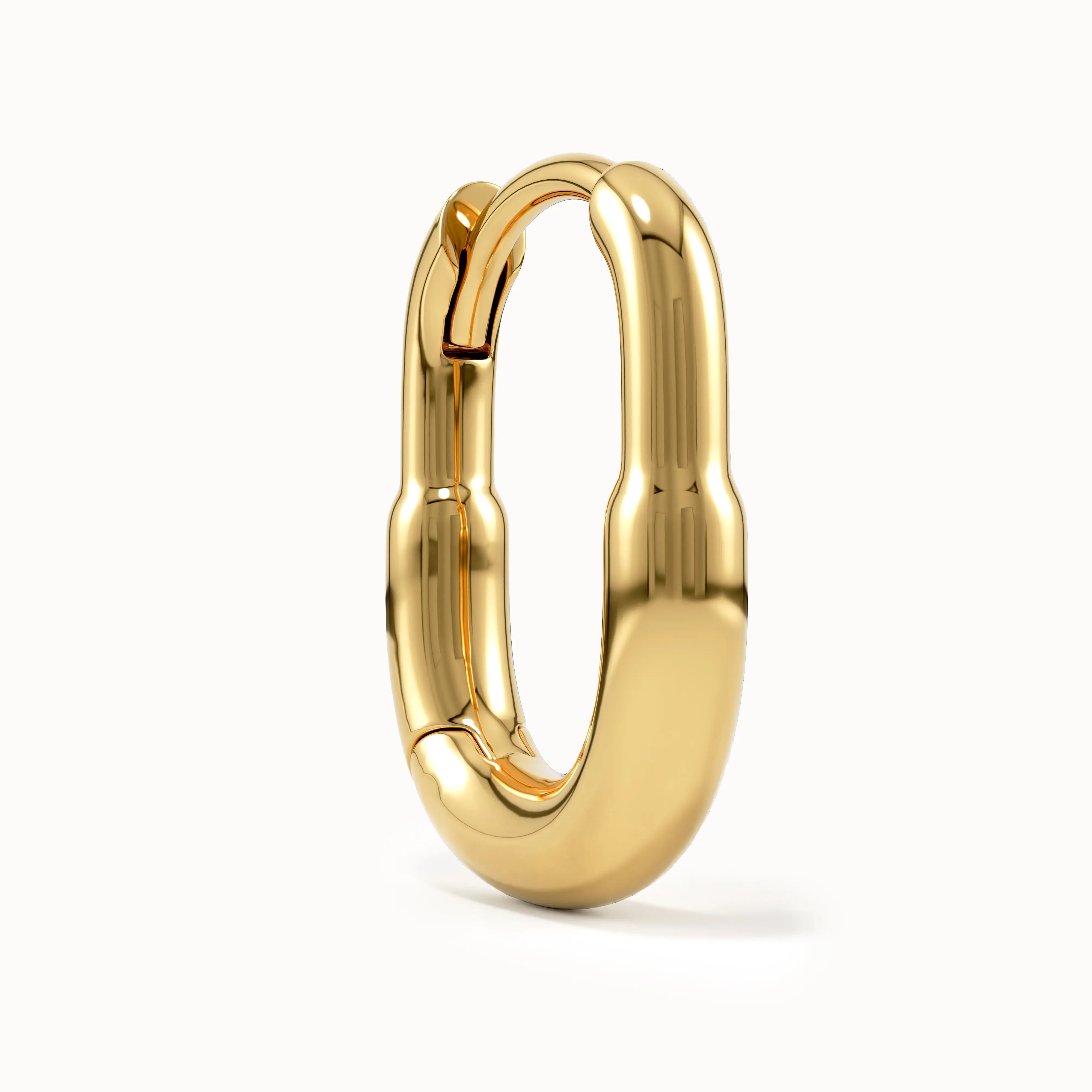 Oval Hoop Earrings My Store