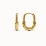 Oval Hoop Earrings - BRENNMORE 