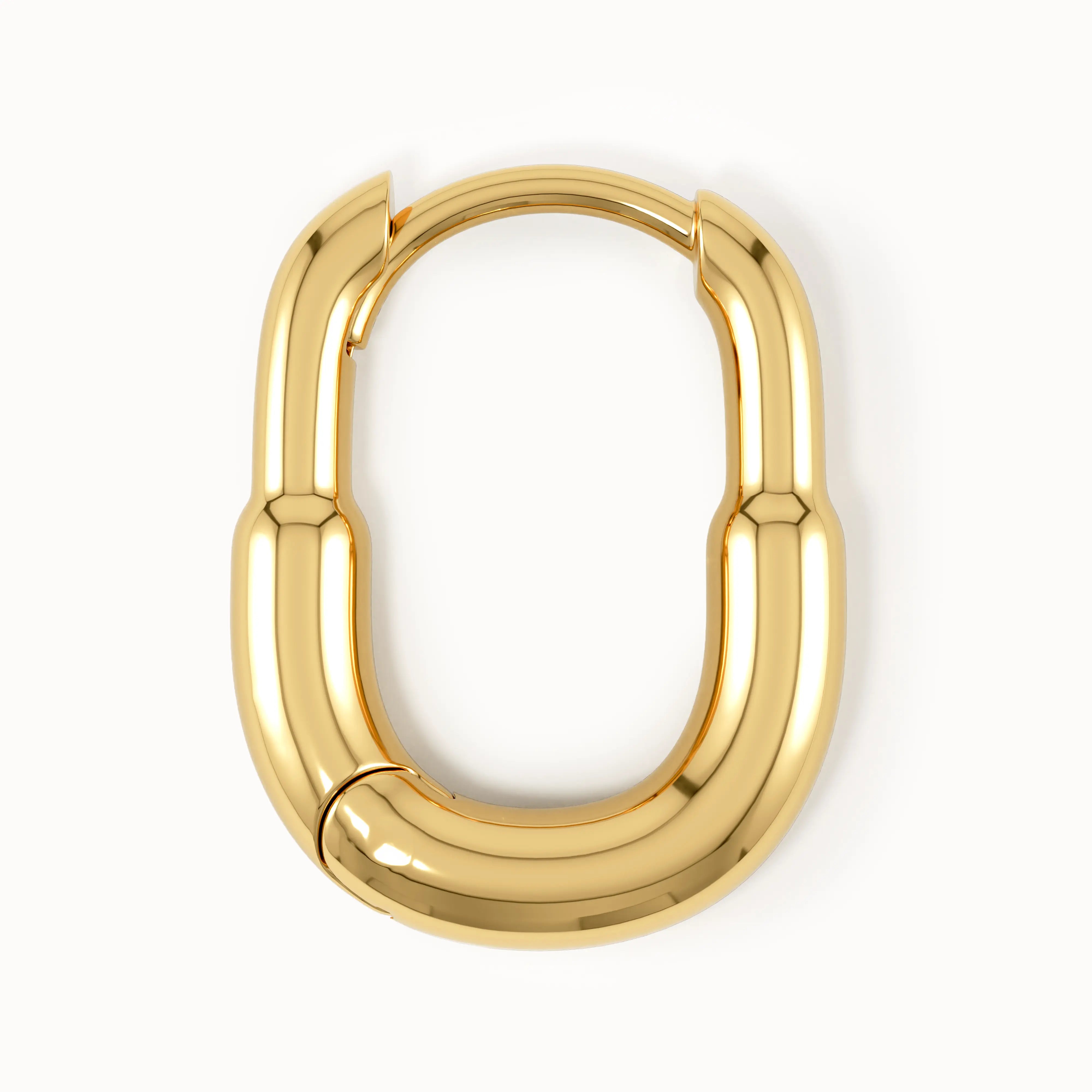 Oval Hoop Earrings My Store